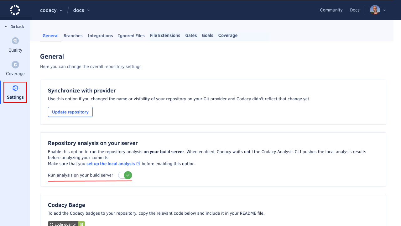 Client-side analysis flow